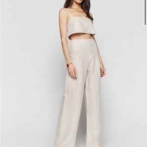 Reformation Cleo Linen Two Piece Set
